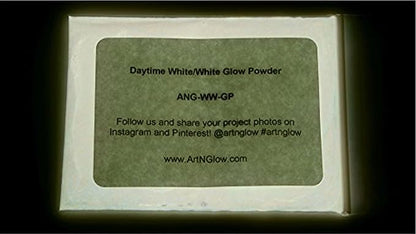 Glow in The Dark Pigment Powder - Neutral and Fluorescent Color for Art Painting, Fine Art, Nail Art Paint, and DIY Crafts - Long Lasting 10+ Color Options - Neutral White - (1 Kilogram)