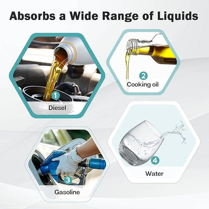 120Pcs 9.8 x 13 Inch Oil Absorbent Pads Oil Mat Water Absorbent Mat Oil Spill Mat for Absorbing Protecting Home Garage Basement Weight Dimpled Pad Replacement Automotive Accessories