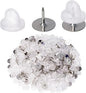 400pcs PVC Rubber Pin Backs Heliltd Butterfly Clutch Pins Tie Tacks Blank Pins for Uniform Badges Backing Holder Clasp Lapel Pin Enamel Pins(200 Sets, Clear)