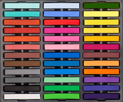 Soft Pastel Sticks, 36 PCS Vibrant Colors Chalk Sticks for Artists, Pastels Art Supplies for Drawing, Blending, and Shading