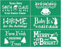 JAJADO Christmas Tree Stencil Deer Silk Screen Stencils Reusable Self Adhesive Silk Screen Transfers Screen Print Stencil Holiday for Crafts on Wood, Fabric, Glass, Mug, DIY Christmas Home Decor