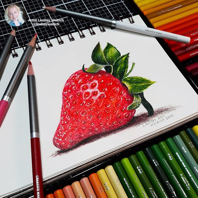 Cezanne Creative Mark Premium Colored Pencils Naples Yellow 6 Pack - Highly-Pigmented Drawing Pencils - Coloring Pencils for Drawing, Blending, Coloring, and More