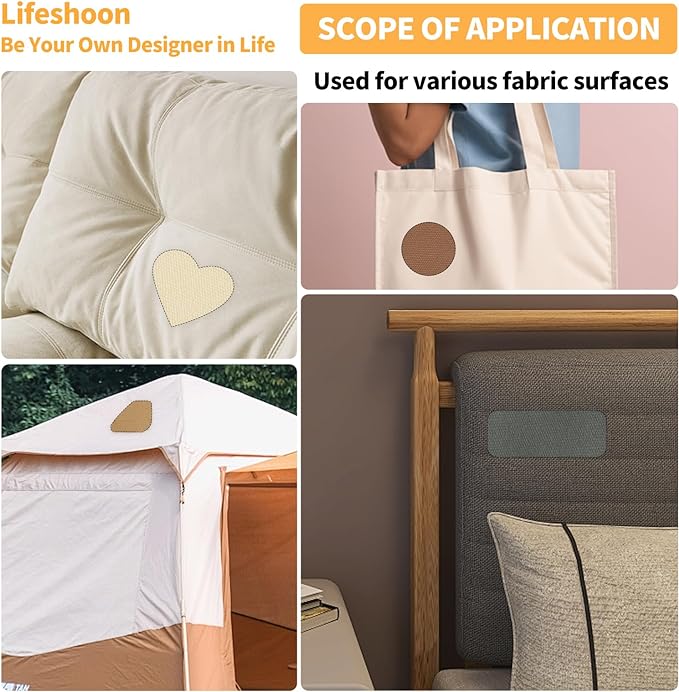 Fabric Repair Patches, 17X79 Inch Canvas Self-Adhesive Fabric Patches Tape Durable, DIY Large Canvas Repair for Sofa, Couches, Furniture, Chair, Clothing （17X79 Inch, Black）