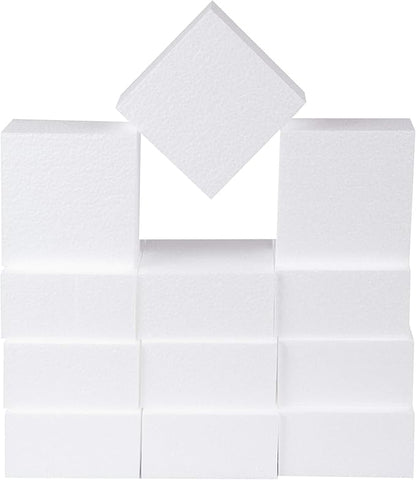 Silverlake 4x4x2 Craft Foam for Styrofoam Block Projects (12-Pack)