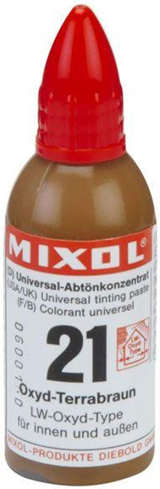 Mixol Universal Tints, Oxide Terra Brown, #21, 20 Ml