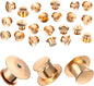40 Pieces Locking Pin Back Golden Locking Pin Keepers Metal Pins Backs Lockings Metal Keepers Clasp Needle Back Lock Flat Badge Fastener Enamel Lapel Pins Lock and DIY Crafts Without Needle