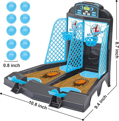 Table Top Games, Glow in The Dark Mini Basketball Game - Desktop Games for Kids，Desk Toys for Office for Adults - Basketball Gifts for Boys 3 4 5 6 7 8 9 10 11 12