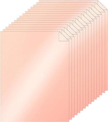 40 Sheets Pink Shimmer Cardstock 8.5 x 11 Crafts Paper, 75lb Heavyweight Card Stock Craft Paper for DIY Cards Making, Greeting Cards, Wedding Invitations, Menus