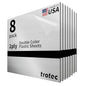 Trotec | Metallic Looking Acrylic Sheet | 12"x12"x1/16, 8 Pcs | Brushed Silver/Black | Metallic Finish - Scratch Resistant for Laser Engraving & Cutting,Printing,Glowforge,Name Plate | USA Made