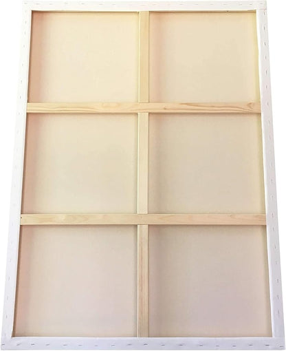 milo Stretched Artist Canvas | 60 x 72 inches | 2 Pack | 1.5” inch Thick Gallery Profile | 15 oz Primed Large Canvases for Painting, Ready to Paint Art Supplies for Acrylic, Oil