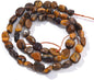 Yellow Tiger Eye Pebble Nugget Oval Free Tumbled Stone 6-8mm Natural Gemstone Loose Beads Approx 15.5 inch for DIY Jewelry Making
