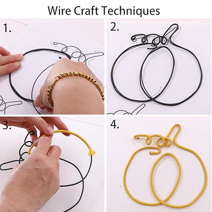 Wire Craft Kit for Adults, Teens Halloween DIY Wire Art Crafts Set for Home Gatherings, Birthday Party Group, Holiday Parties, Women Birthday, Mother's Day Gifts, Handmade Home Decor (Halloween)