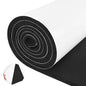 Tolanbbt Sponge Neoprene Foam Sheet with Adhesive - 1/2” Thick, 12” x 118” Closed Cell Foam Rubber Roll, Weatherproof Soundproof Padding for Automotive, Cabinet, Furniture, Crafts, DIY, Black