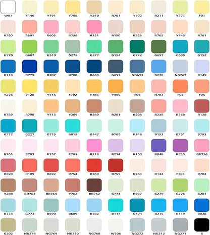 120 Color Acrylic Paint Markers, Brush Tip Acrylic Paint Pens With Visual Ink Window, Fabric Paint Markers for Clothes, Textile - High Coverage on Wood, Glass, Rock - DIY Art Supplies for Kids, Adults