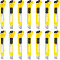 DIYSELF 14 Pack Box Cutter Retractable, 18mm Box Knife, Utility Knife Retractable with Snap Off Blade, Box Opener for Home, Cutter Knives for Cardboard, Art, Craft