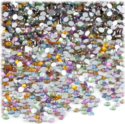 The Crafts Outlet 1,440pc Rhinestones Round 3mm (10ss) Flatback Ruby Red