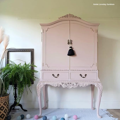 Dixie Belle Paint Company Chalk Finish Furniture Paint - Tea Rose (4oz) - Matte Muted Mauve Chic Chalk Mineral DIY Furniture Paint