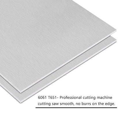 Welding Kit - 6Pack 6061 T651 Aluminum Sheet Metal 4" X 4" X 0.125Inch Flat Plain 3MM Aluminum Plate Weld Practice kit for MIG, TIG, Stick, Arc, Gas and Brazing, Welding Practice Kit for Beginners