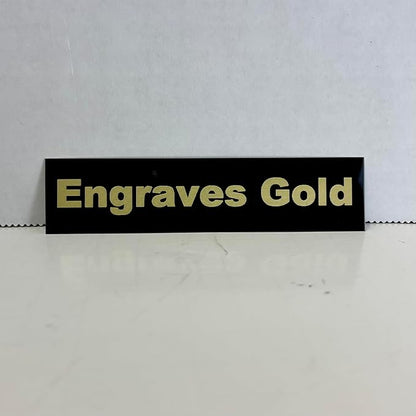 Blank Metal Plates for Laser Engraving - 4 Pack | Aluminum Sheets 0.020" Thick | CO2, Diode, Fiber Laser Compatible | Multiple Sizes & Colors (Black (engraves gold), 1.5x4 inch)
