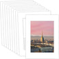 MBC MAT BOARD CENTER, 10 Pack 12x16 for 9x12 White Picture Mats Frame Mattes, Bevel Cut, Acid Free, 4-ply Thickness