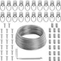 Mr. Pen- Picture Hanging Wire Kit, 100Ft Picture Wire Hanging, D Rings Picture Hanging, Picture Frame Hanging Kit, Picture Frame Wire, Wall Hanging Kit, Wire for Hanging Pictures, Painting Hanging Kit