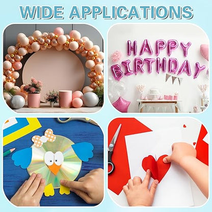 UPINS Glue Points Dots, 800Pcs Balloon Glue Adhesive Dots Double Sided Removable Glue Tape Dots for Balloons Crafts Decoration, 6 mm, 10 mm, 15 mm