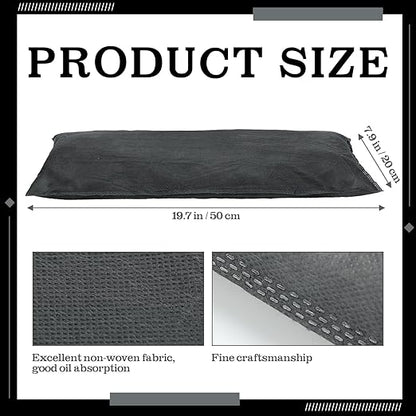 Sintuff 12 Pcs Oil Absorbent Pillows 8" x 20" Universal Spill Absorbent Pillows for Water and Oil Spill Containment, Flood Cleanup