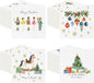 Janlaugh 200 Pcs Christmas Paper Cocktail Napkins Disposable 2 Ply Xmas Style Decoupage Beverage Napkins for Xmas Holiday Winter Dinner Table Decor (Lovely Style)