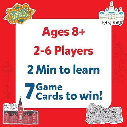 Skillmatics Guess in 10 States of America, Educational Travel Toys, Christmas Stocking Stuffers for Boys, Girls, and Kids Who Love Card Games, Geography and History, Gifts for Ages 8, 9, 10 and Up