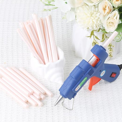 Light Pink Wax Seal Sticks, 30pcs Sealing Wax Sticks, HOSEALING Glue Gun Wax Seal Sticks for Wax Seal Stamp, Premium Sealing Wax for Wedding Invitations, Letter, Envelope (Mini Size)