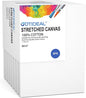 GOTIDEAL Stretched Canvas, 9x12 Inch Set of 8, Primed White - 100% Cotton Artist Canvas Boards for Painting, Acrylic Pouring, Oil Paint Dry & Wet Art Media