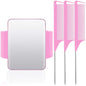 WILLBOND Magnetic Wrist Sewing Pincushion Wrist Magnetic Pin Holder Wristband Pin Cushion Holder with 3 Pcs Stainless Steel Pintail Comb Rat Tail Comb for Hair Clips Hand Sewing(Pink)