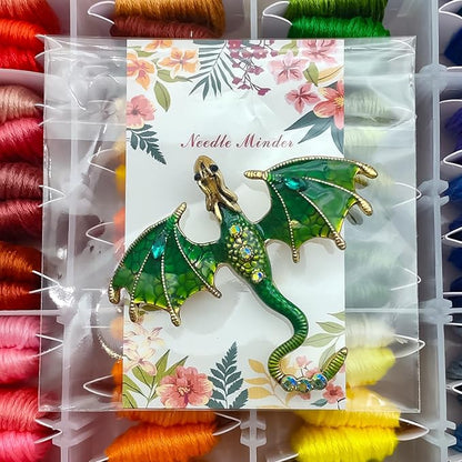 Large Dragon Needle Minder, Needle Minder Magnet, Magnetic Needle Nanny, Fantasy Needlework Accessories for Cross Stitch & Embroidery
