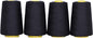 Mandala Crafts 4 Pack of Serger Threads Cones Spools - 40S/2 24000 Yards Polyester Black Threads for Sergers Machine and Overlock Quilting Sewing Machine