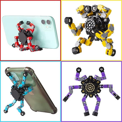 Fidget Spinners 8 Pcs for Kids and Adults Stress Relief Sensory Toys for Boys and Girls Fingertip Gyros Party Favors Sensory Fidget Toys Stocking Stuffers Bulk Gifts Trasransformable