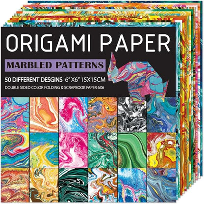 Origami Paper Kit Dobule Sided 100 Sheets 100 Colors 6 Inch Japanese Chiyo Square Easy Fold Arts Crafts DIY Handwork Origami Papers Beginner Cloth Rock Color