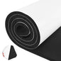 Tolanbbt Sponge Neoprene Foam Sheet with Adhesive - 1/2” Thick, 12” x 59” Closed Cell Foam Rubber Roll, Weatherproof Soundproof Padding for Automotive, Cabinet, Furniture, Crafts, DIY, Black