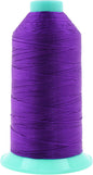 Mandala Crafts Bonded Nylon Thread True Purple Heavy Duty Sewing Threads - 800 YDs Size 277 840D T270 Tex 270 Thread for Leather Jeans Weaving Outdoor Marine Upholstery Threads