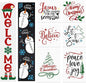 Christmas Stencils for Painting on Wood Let It Snow Stencil for Porch Sign Merry Christmas Stencil Believe Snowman Holiday Stencils for Crafts Reusable