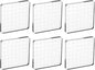 PATIKIL 3"x3" Acrylic Stamp Block, 6Pcs Clear Stamping Block with Grid Lines Decorative Mounting Blocks Square for Scrapbooking DIY Crafts Card Making