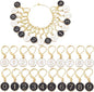 SUNNYCLUE 1 Box 20Pcs Number 1~9 Stitch Markers Charms Crochet Enamel Cute Removable Clip on Leverback Clasp Charm Locking Metal Knitting Markers for Weaving Sewing Knit Quilting DIY Zipper Pull