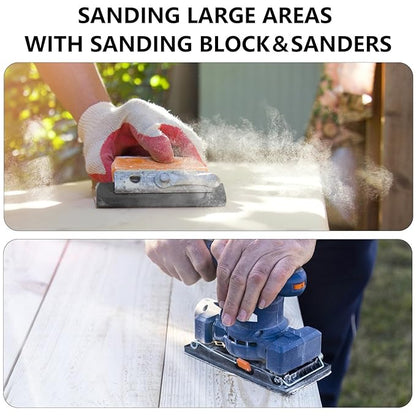 1000 Grit Sandpaper, 9 x 11 Inch Wet Dry Sand Paper Hand Abrasive Sanding Sheets for Wood Metal Automotive Sanding and Polishing, Fine - 10 Sheets