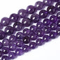 12mm 32pcs Natural Amethyst AAAAA Purple Crystal Quartz Beads Gemstones Round Stone Beads for Jewelry Making DIY Women's Bracelet Necklace Earrings