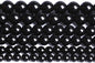 Natural Black Agates Onyx Stone Beads Smooth Round Loose Spacer Beads for Jewelry Making DIY Bracelets 12mm 34pcs 15"(Black Agate, 12mm)
