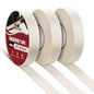 RED WOLF 3 Pack Masking Tape 0.7" x 60 Yards, General Purpose for Painting Arts Crafts Label Car Painting, Sharp Paint Line No Residue Painters Tape White Beige Crepe Paper Tape Heat Resistance