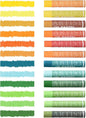 qianshan Soft Oil Pastels Set of 12 Colors,Non Toxic,Soft Texture Vibrant and Creamy Oil Crayons Pastels Art Supplies For Professional Artists Beginners Drawing.Orange&Green