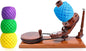 Bhartiya Handicrafts Rosewood Yarn Winder | Large Capacity 10 oz Wooden Yarn Winder for Knitting, Crocheting and Weaving | Table Top Wood Yarn Swift and Ball Winder