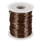 uxcell 16 Gauge / 1.5mm Anodized Aluminum Wire for Jewelry Craft Making, 102 Feet Bendable Flexible Wire for DIY Home Decor Gardening Sculpture, Bronze