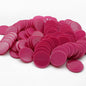Set of 100 Opaque Plastic Learning Counters Mini Poker Chips Game Tokens with Storage Box (MediumVioletRed, 1.26 Inch)