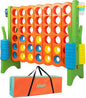 Oversized 4 in a Row Connect Game+Waterproof Carry Bag,Included-4 ft X 3.5 ft Tall,4-to-Score Jumbo with 44 Pieces Rings&Drink Holder,48” Super Size-Indoor&Outdoor Giant 4 Game for Kids&Adults